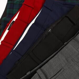 Lot of 5 Womens 6 JCrew Dress Pants Trousers 365 Cameron Plaid Straight Leg